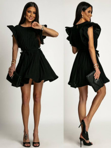 Дамска ефектна рокля T241181 черен 
