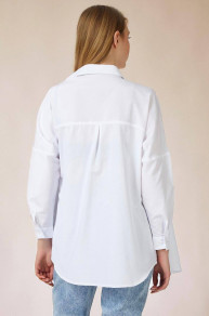 Дамска oversize риза PB4597 бял 