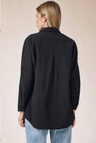 Дамска oversize риза PB4597 черен 