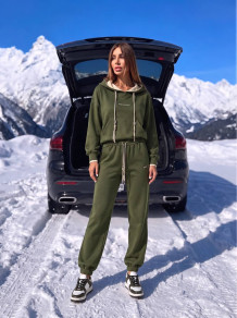 Дамски спортен екип K26221 зелен 