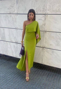Дамска елегантна рокля LT9536 светло зелен 