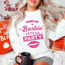 Дамска блуза с принт Barbie AR3116 бял 