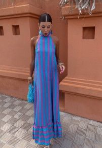 Дамска двуцветна  рокля H46173