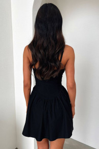 Дамска къса рокля L9026 черен 
