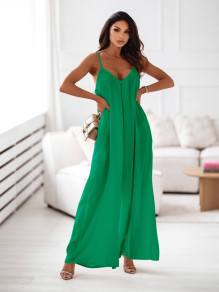 Дамска дълга рокля 1053 зелен 