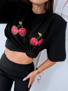 Дамска тениска Cherry P5686 черен 