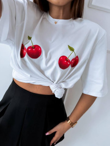 Дамска тениска Cherry P5686 бял