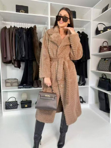 Дамско палто Soft Luxe K2531 камел