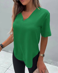 Дамска свободна блуза A0828 зелен 