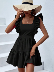 Дамска къса рокля L9129 черен 