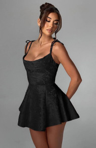 Дамска къса рокля PL1332 черен 