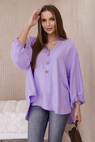 Дамска асиметрична риза K230761 лилав 