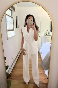 Дамски елегантен комплект E5357 beije