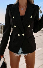 Дамско елегантно сако с хастар 3909 черен