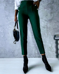 Дамски панталон с акцент 5949 зелен 