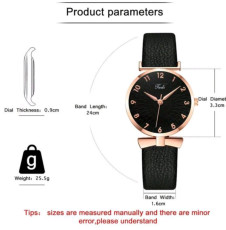 Дамски елегантен часовник SH4071 черен 